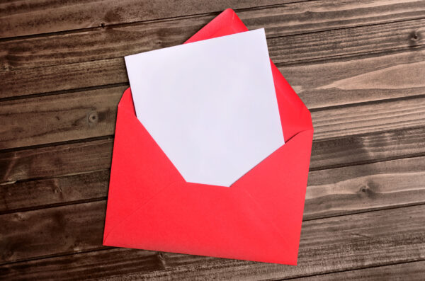 Image of a professionally printed envelope